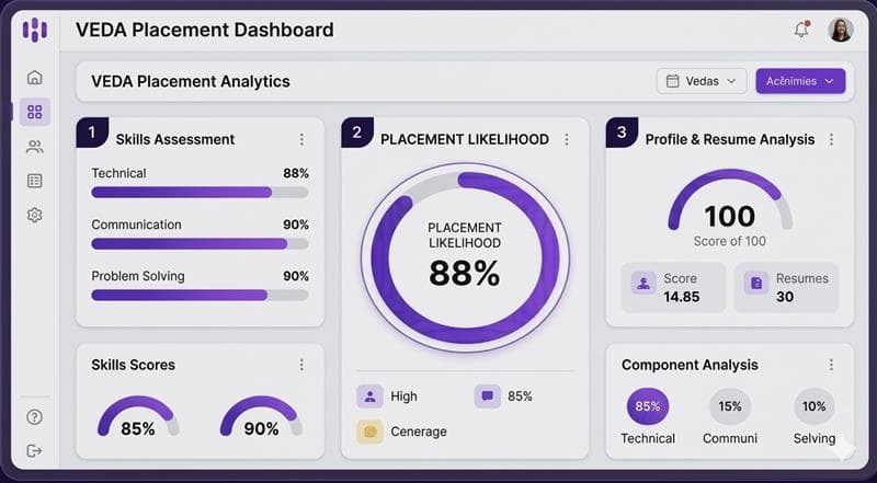 VEDA dashboard preview